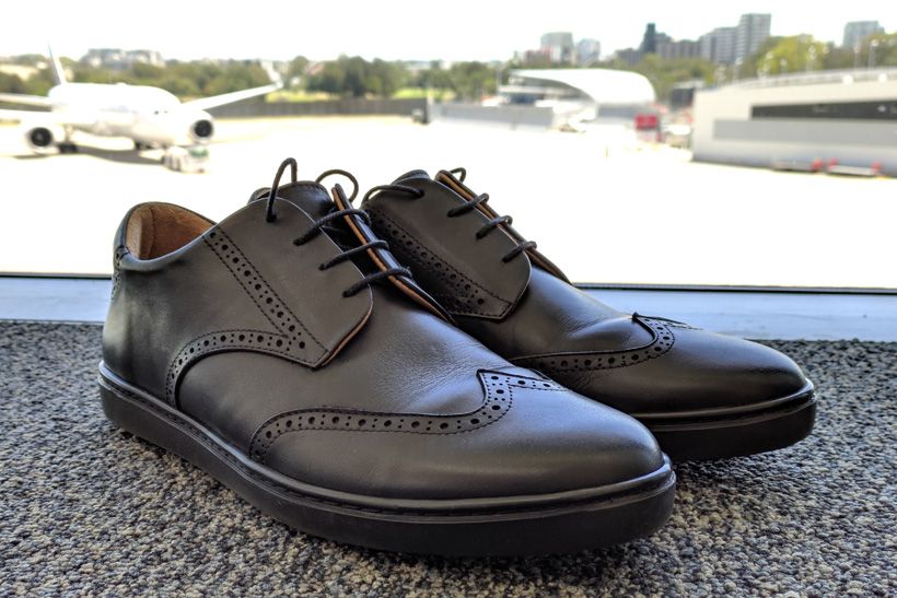 dress shoes with sneaker soles